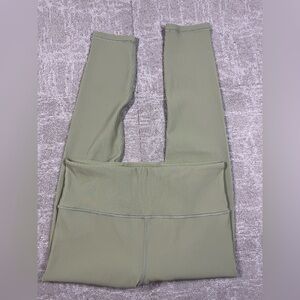 Athleta Green Elation Rib Tight Legging Active Work Out Womens Size Large